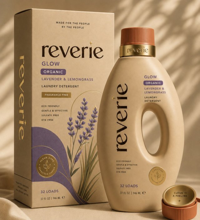 Reverie Glow packaging and bottle