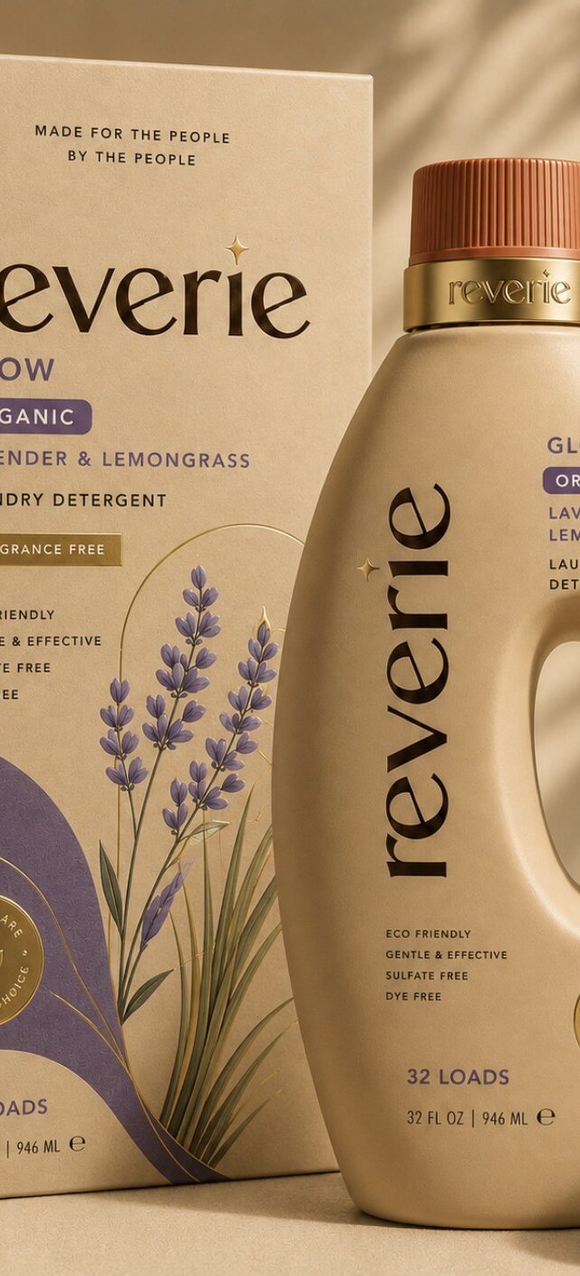 Reverie Glow packaging and bottle